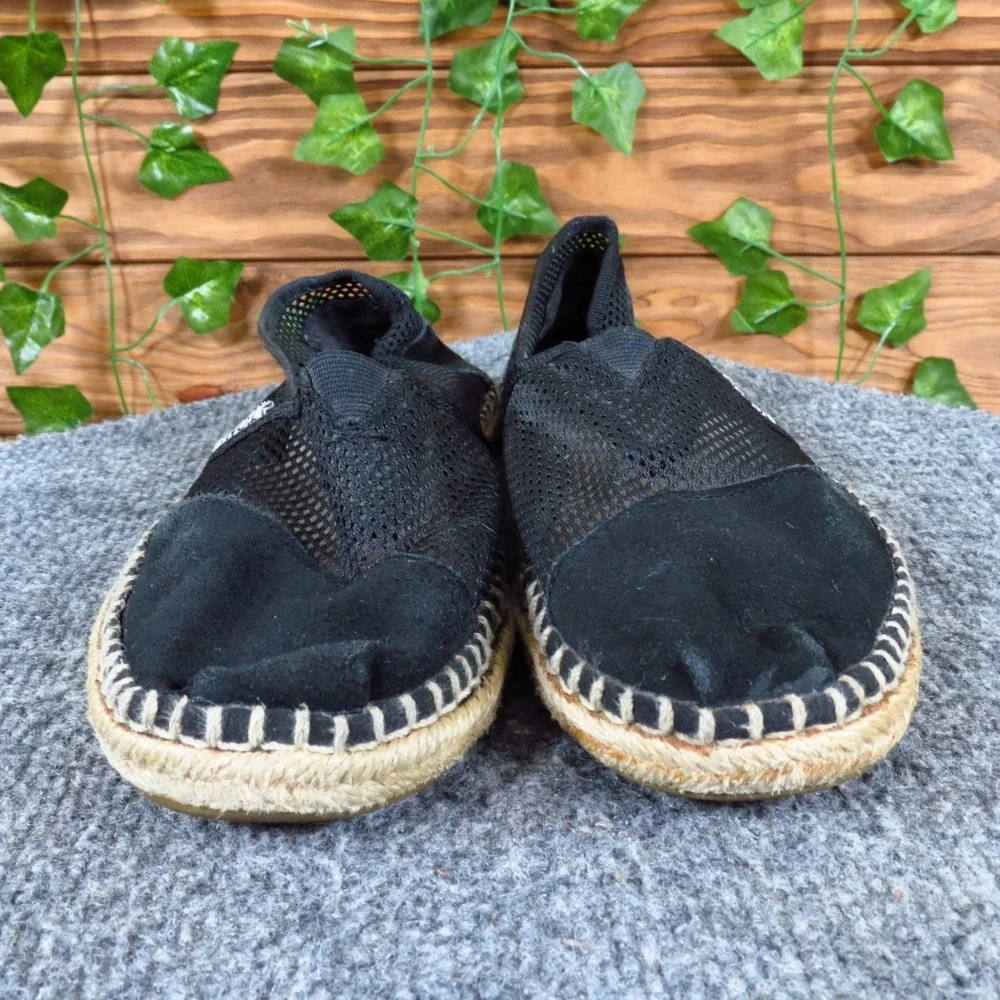 TOMS‎ Damen Mesh Alpargata Womens Espadrille Slip On Size 6.5 Casual Black Mesh